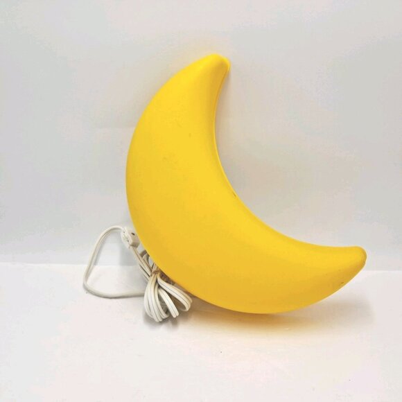 Ikea Smila Mini Mane Yellow Crescent Moon Wall Lamp - Picture 1 of 5